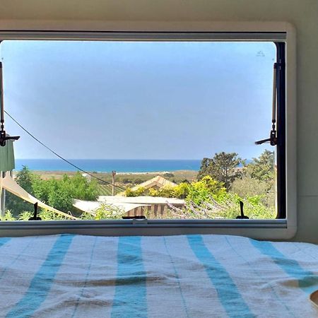 Cozy Seaview Glamping Caravan HaBonim Exterior foto